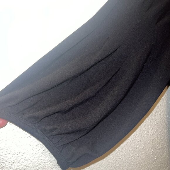 Lauren Ralph Lauren Plus Size Dolman Sleeve Metallic Knit tonic 3X, Black - Picture 5 of 8